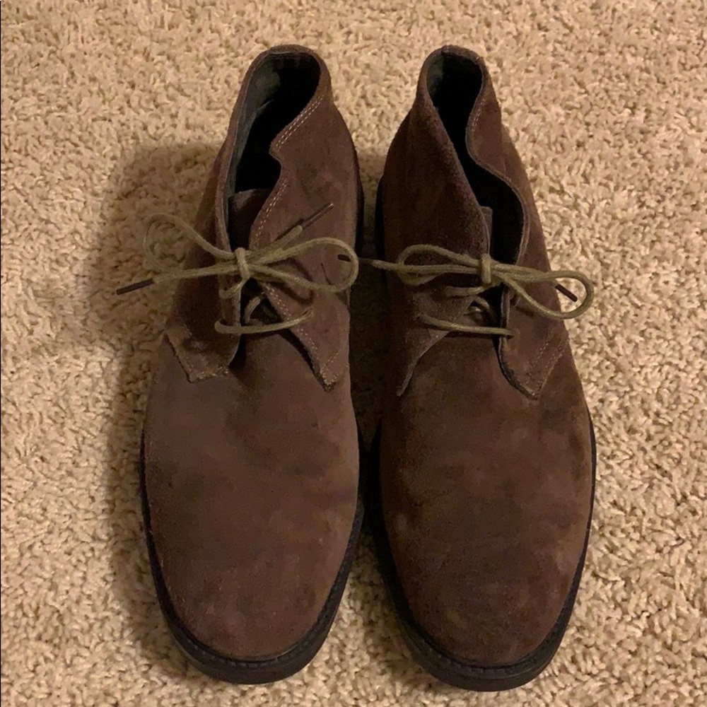 Men's Joseph Abboud boots brown suede boots